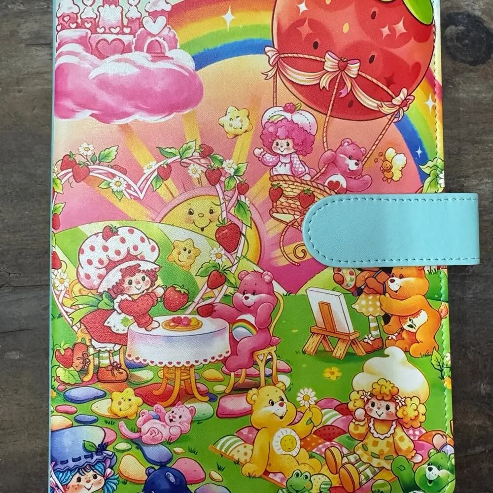 Strawberry Shortcake Care Bear Friends A5 Binder w/ matching paper
